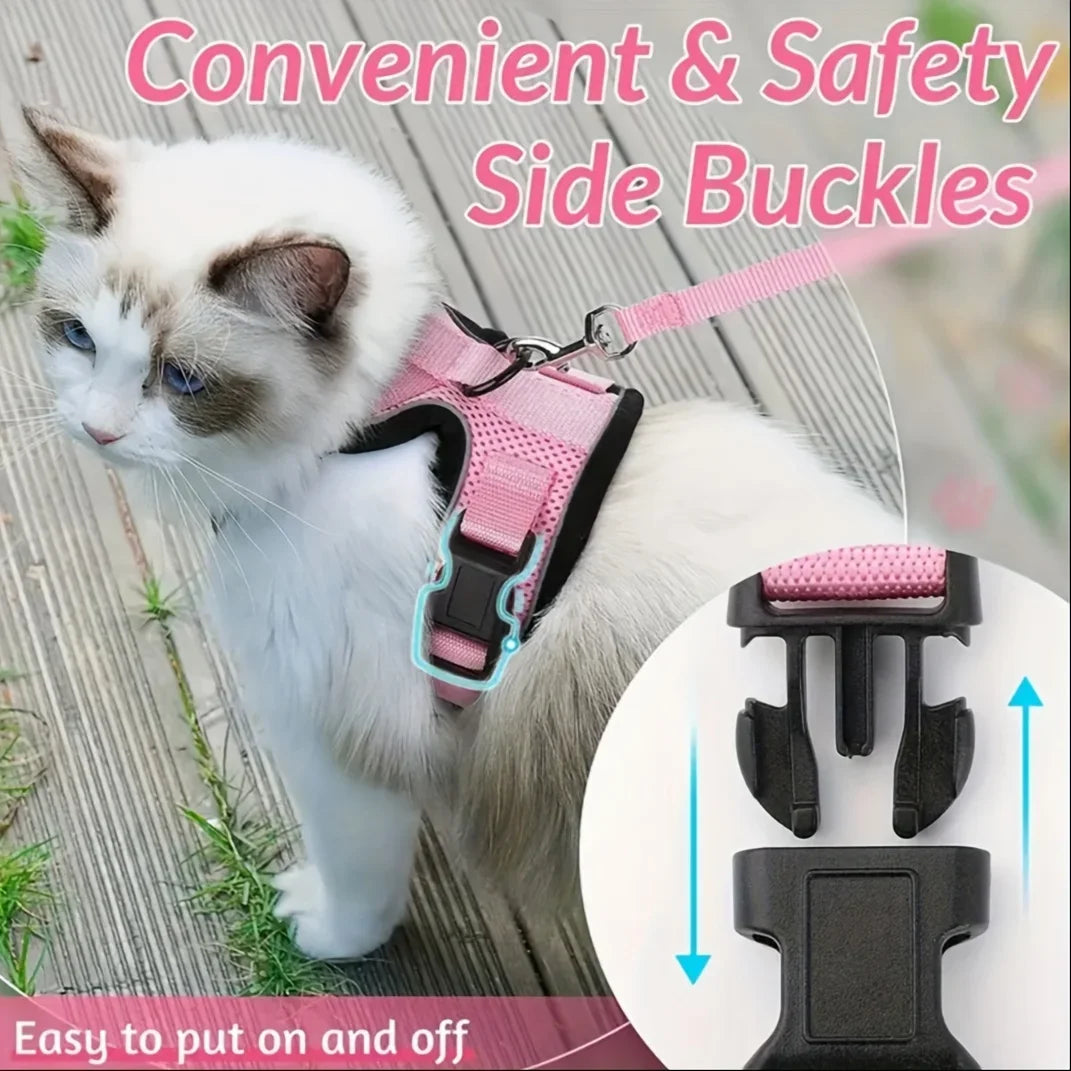 Escape Proof Cat Harness Set