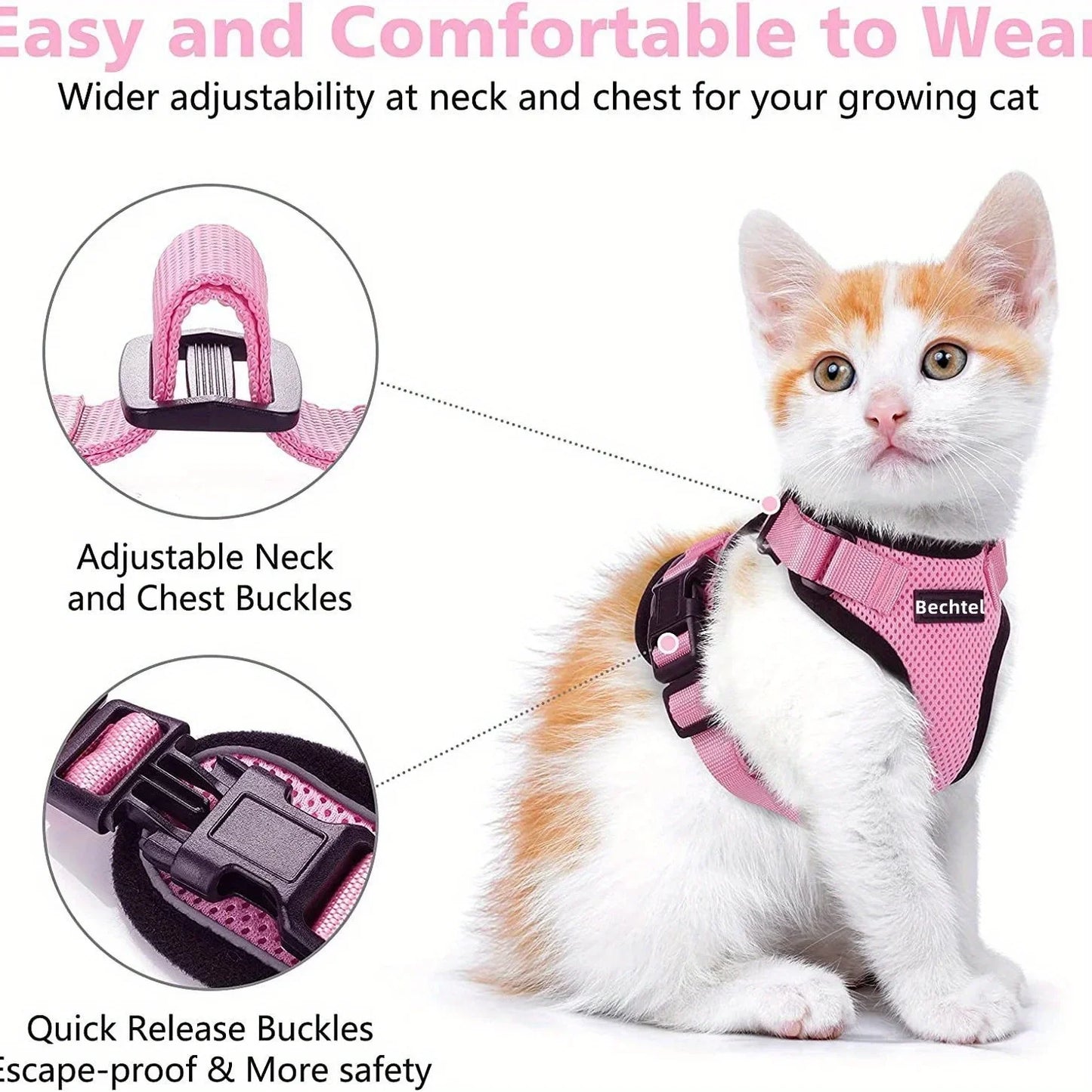 Escape Proof Cat Harness Set