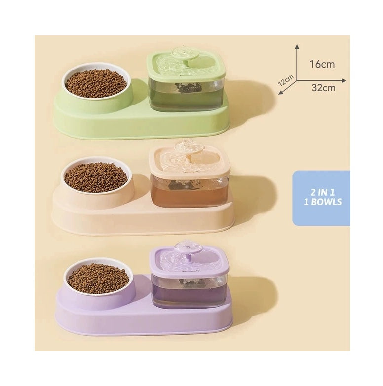 FreshFlow Cat Feeder Bowl